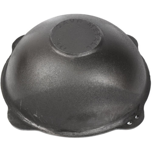 Казан УЗБЕКСКИЙ чугунный с крышкой, дно плоское, 10л Гурман (487480)