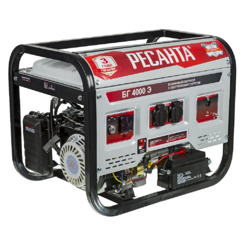 Генератор бензиновый РЕСАНТА БГ 4000 Э (64/1/52) (*20)
