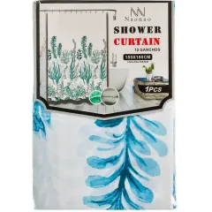 Шторка для ванной Водоросли, полиэстер, T2022-7095 180х180см (427917)