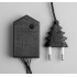 Гирлянда Нить 20м темная нить 200LED свечение мульти, 8 режимов (3556811)