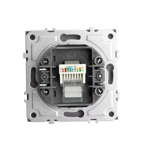 Розетка PC ЭМИЛИ платиново-серый RST00-5117-10