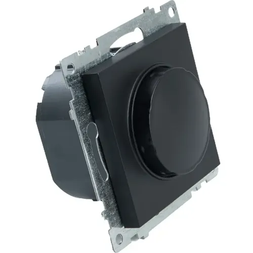 Светорегулятор поворотный 500W Катрин черный GLS10-7106-05