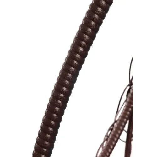 Кресло подвесное с ротангом ДЛЯ ДВОИХ коричневое с серой подушкой