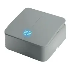 Выключатель О/У 2-кл STEKKER серебро с подсветкой MSW10-21-03 49298