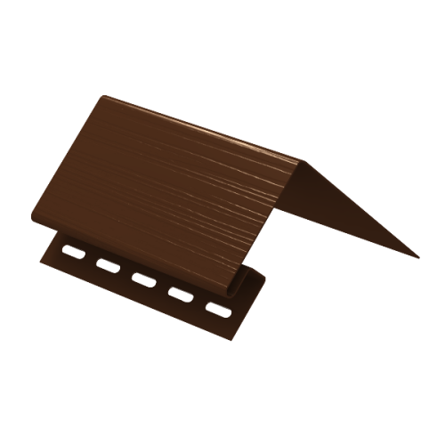 АЛЬТА планка к сайдингу ОКОЛООКОННАЯ 3 м Коричневый (откос 14см)