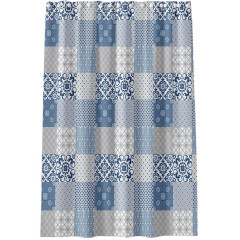 Шторка для ванной PERFECTO LINEA Secret 180x180cм 12 колец, калейдоскоп