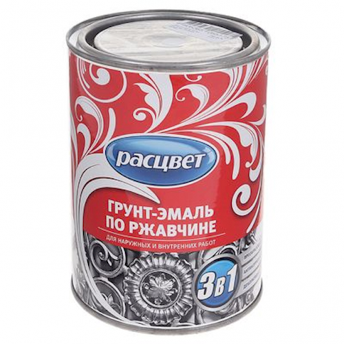 Грунт-эмаль РАСЦВЕТ по ржавчине алкидная зелёная 0,9 кг