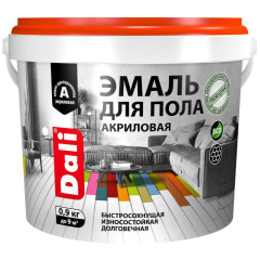 Эмаль для пола DALI акриловая База А 0,9 кг