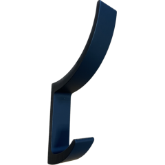 Крючок мебельный 2-х рожковый PK 026.020.020 чёрный матовый(КА-1047217)