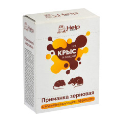 Родентицид HELP зерна для уничтожения крыс и мышей, 100г (80262)