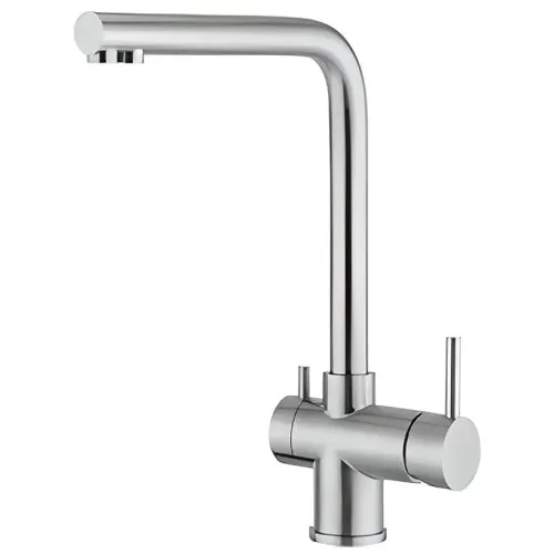 Смеситель для кухни FRAP F43899-3 с каналом для фильтрованной воды, сатин