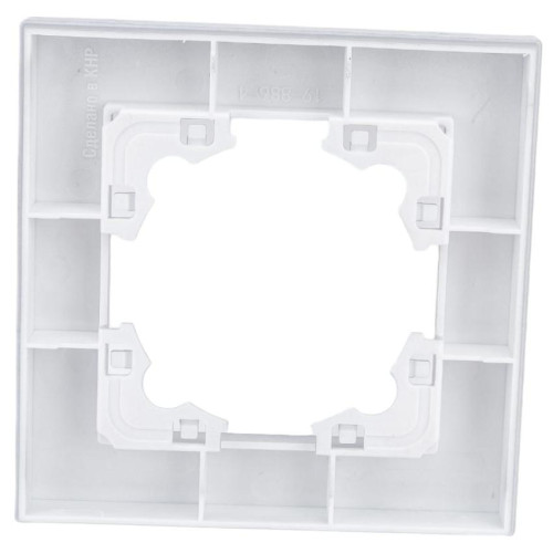 Рамка 1-пост Universal Афина серебро A0053-S