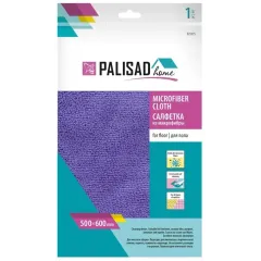 Салфетка для пола PALISAD из микрофибры фиолетовая 500*600 мм (923315)