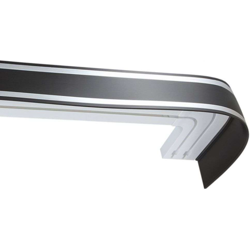 Карниз Ле-Гранд Лайн 2,0м (2ряд) венге/хром с поворотами (5)