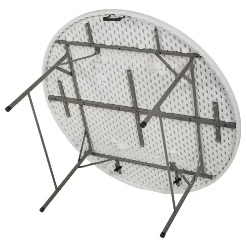 Стол садовый Марьяна NEO 152х152х74см круглый, пластиковая столешница, белый (495356)