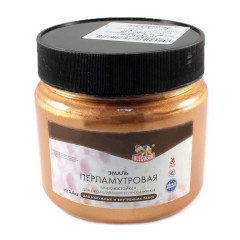 Эмаль универсальная OLECOLOR акриловая перламутровая бронза 0,1 кг