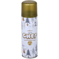 Спрей-декор СНОУ БУМ (329-020) СНЕГ искусственный, 45 гр., золото