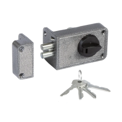 Замок накладной ЗН2-3 серебро Зенит (5679)