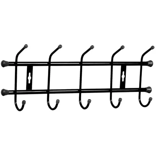 Вешалка настенная NIKA 6,7х48,5х18см металл, черная (495270)