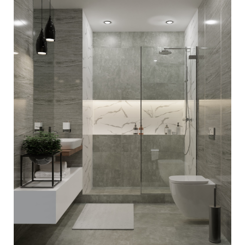 Плитка облицовочная 300*600*8,5 Геро темно-серый, матовый (TP3651BM) (в уп. 1,8 м2)