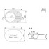 Мойка комп. MIXLINE МЛ-ГМ16 460х730x180мм, овальная, серая, сифон