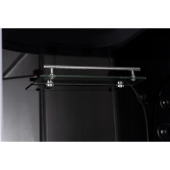 Душевая кабина EVA GOLD 90х90см выс. поддон, чёрное заднее стекло, F902BS (3кор.)