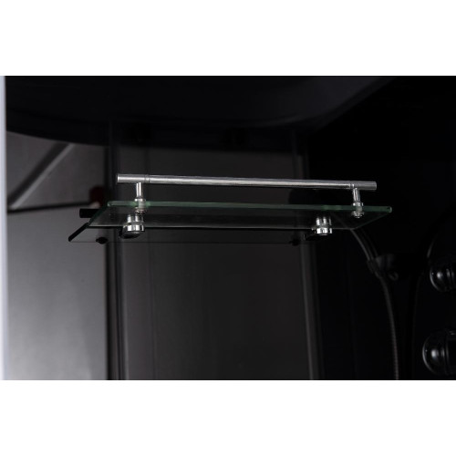 Душевая кабина EVA GOLD 90х90см выс. поддон, чёрное заднее стекло, F902BS (3кор.)