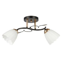 Светильник ЭкономСвет 20139/2BK+FGD WT