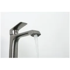 Смеситель для умывальника FRAP F1071-29 ф 35 оружейная сталь, высокий