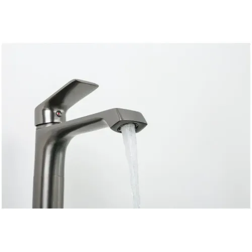 Смеситель для умывальника FRAP F1071-29 ф 35 оружейная сталь, высокий