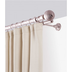 Карниз Ле-Гранд кованный твист 2,4м (2ряд) D25/19/(16) серебро мат, Дюна