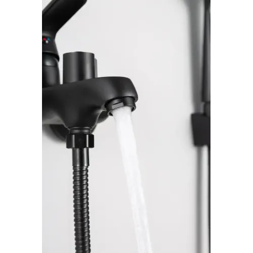 Смеситель для ванны FRUD R32157-6, чёрный