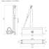 Доводчик ISPARUS 430  50-120 кг (графит) морозостойкий (21548)