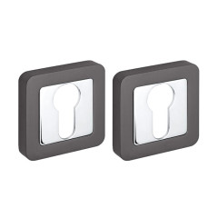 Накладка на цилиндр ET XM GR/CP-23 графит/хром