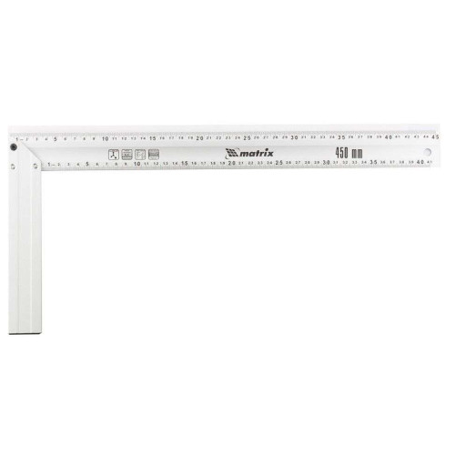 Угольник MATRIX алюминиевый 450 мм (32475)