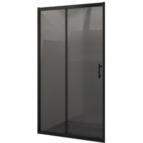 Душевое ограждение в проем EVA GOLD 100х190см, тонированное стекло, профиль чёрный матовый, EG1BT
