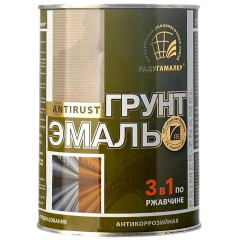 Грунт-эмаль РАДУГА-МАЛЕР по ржавчине быстросохнущая серая 6 кг