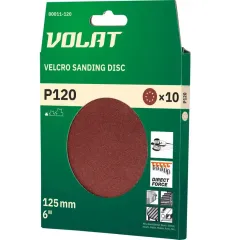 Круг шлиф. ВОЛАТ 125мм, Р 120, 10 шт (80011-120)