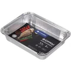 Форма для запекания Daniks алюминий 2шт 1,1л Прямоугольная (462891)