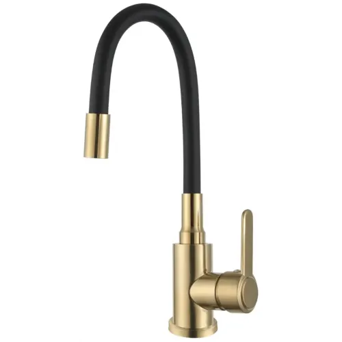 Смеситель для кухни FRUD R42052-33 нерж. сталь, золото