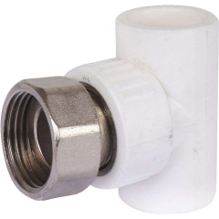 Тройник п/п с накидной гайкой KALDE ф 25х1