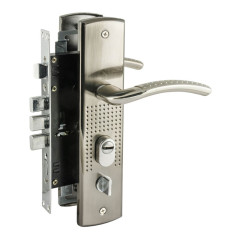 Замок врезной с руч. НОРА-М (96)-68 Л мат.никель(14498)