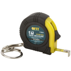 Рулетка-брелок FIT обрезиненный корпус 1 м (17824)