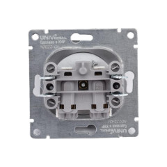 Розетка 2P Universal Афина 16А графит А0022-Gr