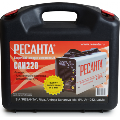 Аппарат сварочный РЕСАНТА в кейсе САИ-220 (65/22) (*12)