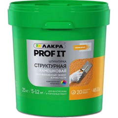 Штукатурка Лакра PROF IT структурная камешковая 1,5 мм 25 кг