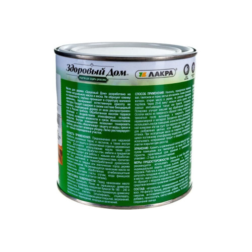 Масло Здоровый Дом для террас и деревянных полов  дуб 0,75л