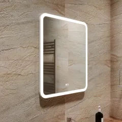 Зеркало MIXLINE с LED подсветкой "Стив-2" 91х68 см, сенсорный выключатель, подогрев