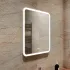 Зеркало MIXLINE с LED подсветкой "Стив-2" 91х68 см, сенсорный выключатель, подогрев