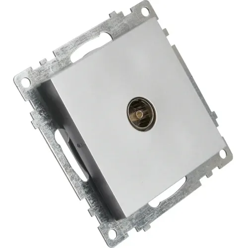 Розетка TV Катрин серебро GLS00-7108-03